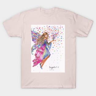 fairy of colors- pen art T-Shirt